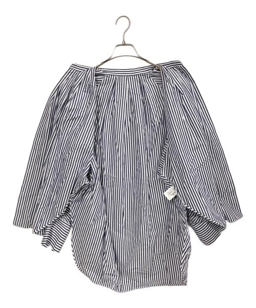 ADORE（アドーア）ADORE (アドーア) クリアコンパクトブラウス ブルー サイズ:38の古着・服飾アイテム
