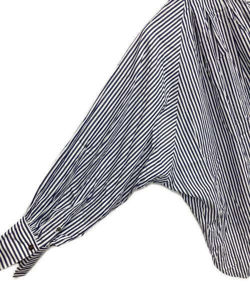 ADORE（アドーア）ADORE (アドーア) クリアコンパクトブラウス ブルー サイズ:38の古着・服飾アイテム