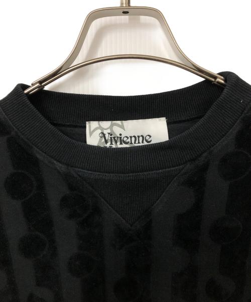 Vivienne Westwood man（ヴィヴィアン ウェストウッド マン）Vivienne Westwood man (ヴィヴィアン ウェストウッド マン) ベロアスウェット ブラック サイズ:44の古着・服飾アイテム
