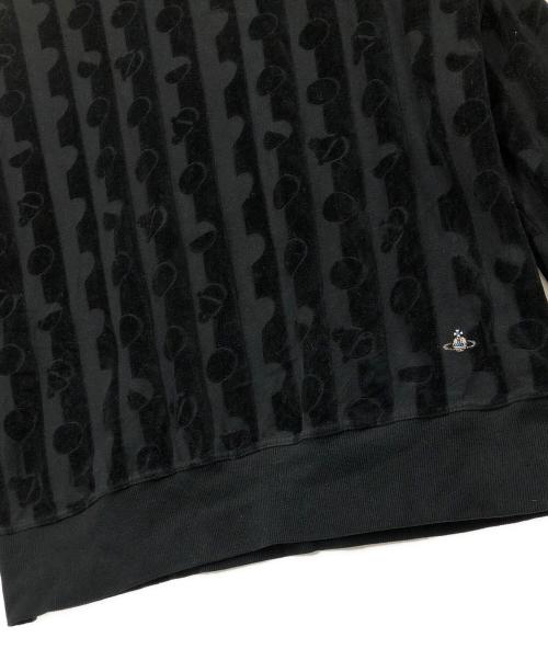 Vivienne Westwood man（ヴィヴィアン ウェストウッド マン）Vivienne Westwood man (ヴィヴィアン ウェストウッド マン) ベロアスウェット ブラック サイズ:44の古着・服飾アイテム