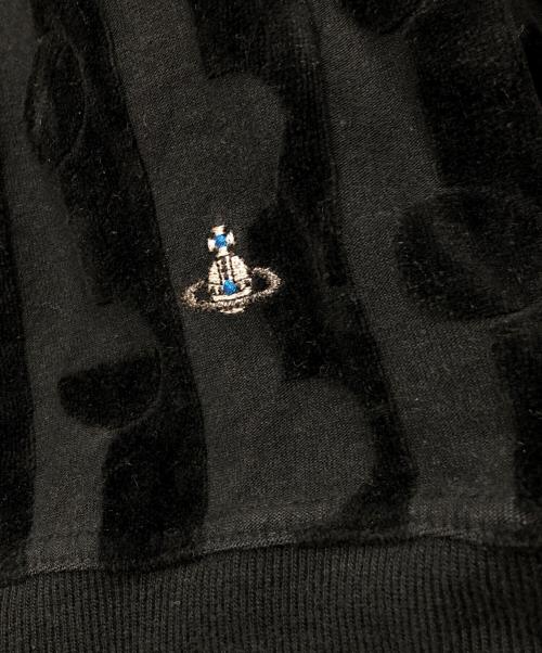 Vivienne Westwood man（ヴィヴィアン ウェストウッド マン）Vivienne Westwood man (ヴィヴィアン ウェストウッド マン) ベロアスウェット ブラック サイズ:44の古着・服飾アイテム