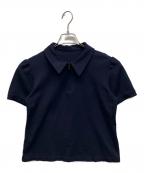 FOXEY NEWYORKフォクシーニューヨーク）の古着「ジップポロシャツ」｜ネイビー