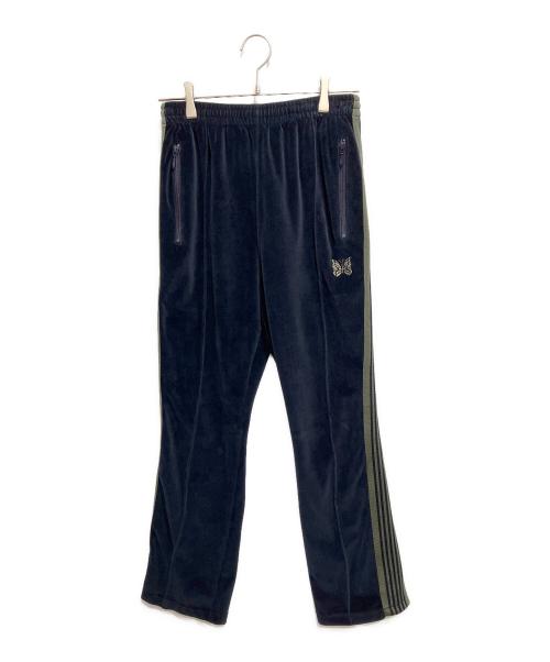 Needles（ニードルズ）Needles (ニードルズ) Narrow Track Pant C/Pe Velour ネイビー×カーキ サイズ:Sの古着・服飾アイテム