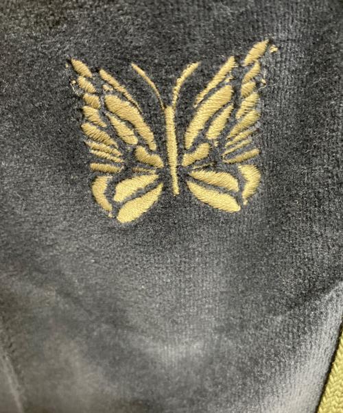 Needles（ニードルズ）Needles (ニードルズ) Narrow Track Pant C/Pe Velour ネイビー×カーキ サイズ:Sの古着・服飾アイテム