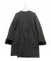 unknown (アンノーン) ノーカラームートンコート ブラック サイズ:9：13000円
