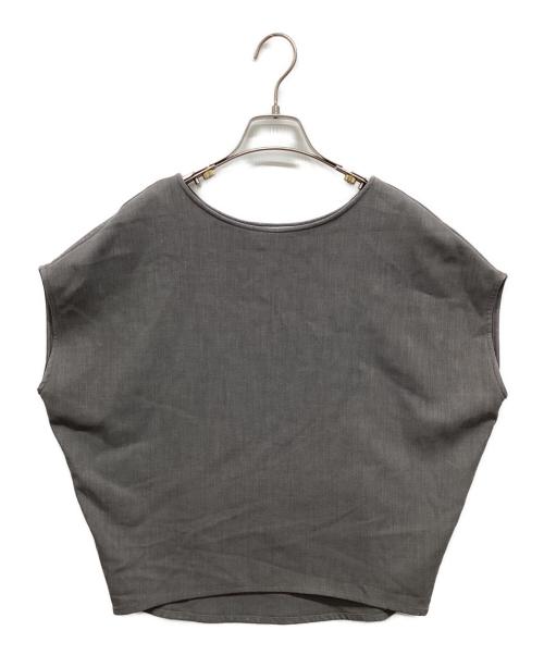 SOEJU（ソージュ）SOEJU (ソージュ) SOEJU ウールライクショートスリーブコクーントップス グレー サイズ:Sの古着・服飾アイテム