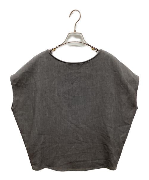 SOEJU（ソージュ）SOEJU (ソージュ) SOEJU ウールライクショートスリーブコクーントップス グレー サイズ:Sの古着・服飾アイテム