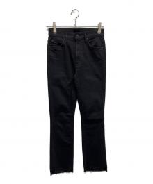 mother（マザー）の古着「INSIDER CROP STEP FRAY」｜ブラック
