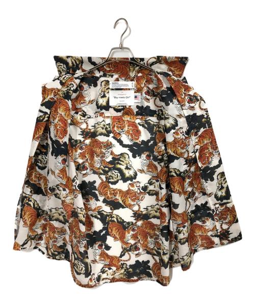 DAIRIKU（ダイリク）DAIRIKU (ダイリク) Tiger Open Coller Shirt ブラウン サイズ:Mの古着・服飾アイテム