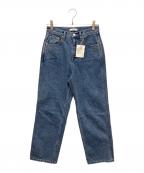 anukeアンヌーク）の古着「Highwaist Straight Denim　ハイウエストストレートデニムパンツ」｜インディゴ