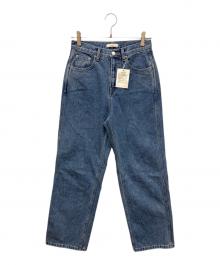 anuke（アンヌーク）の古着「Highwaist Straight Denim　ハイウエストストレートデニムパンツ」｜インディゴ