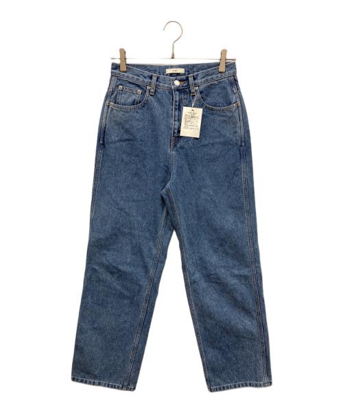 anuke（アンヌーク）anuke (アンヌーク) Highwaist Straight Denim　ハイウエストストレートデニムパンツ インディゴ サイズ:38 未使用品の古着・服飾アイテム