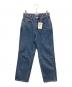 anuke（アンヌーク）の古着「Highwaist Straight Denim　ハイウエストストレートデニムパンツ」｜インディゴ