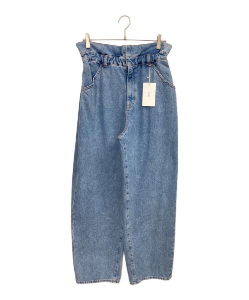 anuke（アンヌーク）anuke (アンヌーク) Waist Tuck Denim インディゴ サイズ:38の古着・服飾アイテム