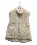 anukeアンヌーク）の古着「Eco Fur Vest」｜アイボリー