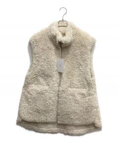 中古・古着通販】anuke (アンヌーク) Eco Fur Vest アイボリー サイズ