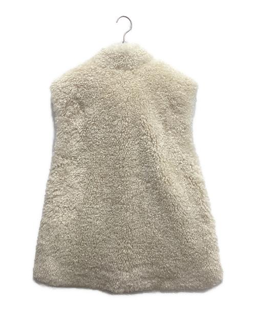 anuke（アンヌーク）anuke (アンヌーク) Eco Fur Vest アイボリー サイズ:36の古着・服飾アイテム