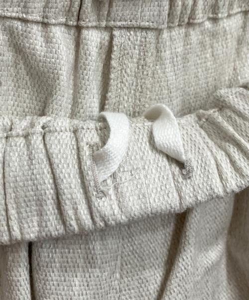 GALERIE VIE（ギャルリーヴィー）GALERIE VIE (ギャルリーヴィー) コットンリネンストレッチ イージーワイドパンツ グレー サイズ:36の古着・服飾アイテム