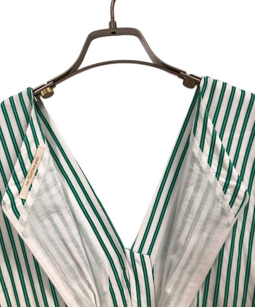 ne quittez pas（ヌキテパ）ne quittez pas (ヌキテパ) Poplin Stripe All In One グリーン サイズ:Mの古着・服飾アイテム