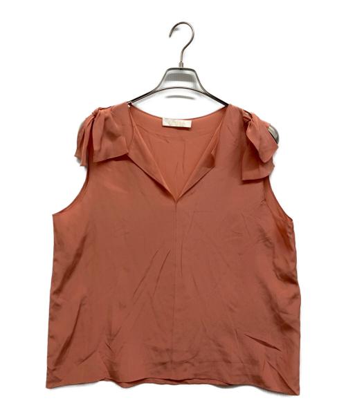 Chloe（クロエ）Chloe (クロエ) シルクノースリーブブラウス ピンク サイズ:42の古着・服飾アイテム