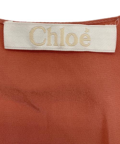 Chloe（クロエ）Chloe (クロエ) シルクノースリーブブラウス ピンク サイズ:42の古着・服飾アイテム