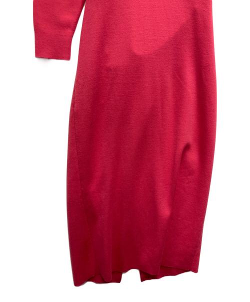 TOMORROW LAND（トゥモローランド）TOMORROW LAND (トゥモローランド) ウールスムース Iラインワンピース ピンク サイズ:FREEの古着・服飾アイテム