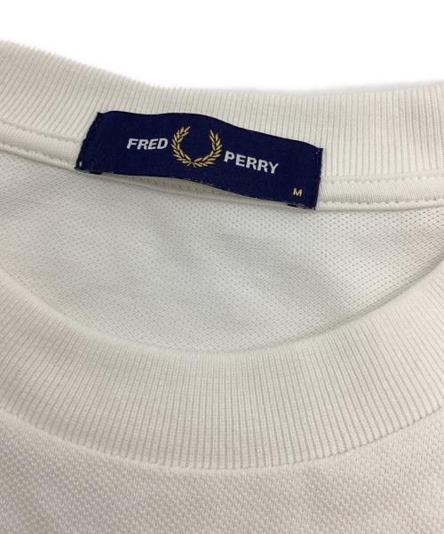 FRED PERRY（フレッドペリー）FRED PERRY (フレッドペリー) POCKET DETAIL PIQUE SHIRT ホワイト サイズ:Mの古着・服飾アイテム