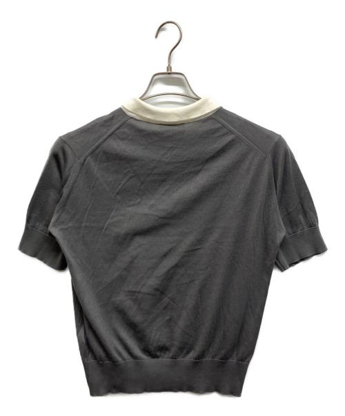 JOHN SMEDLEY（ジョンスメドレー）JOHN SMEDLEY (ジョンスメドレー) ニットポロシャツ グレー サイズ:Mの古着・服飾アイテム