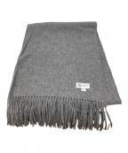 JOHNSTONS OF ELGINジョンストンズオブエルガン）の古着「カシミヤマフラー」｜グレー