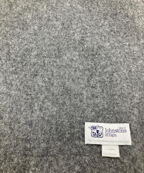 JOHNSTONS OF ELGIN（ジョンストンズオブエルガン）JOHNSTONS OF ELGIN (ジョンストンズオブエルガン) カシミヤマフラー グレーの古着・服飾アイテム