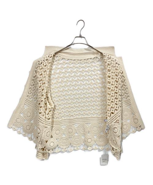 JOURNAL STANDARD relume（ジャーナルスタンダード レリューム）JOURNAL STANDARD relume (ジャーナルスタンダード レリューム) クロシェレースシャツ アイボリー サイズ:FREEの古着・服飾アイテム