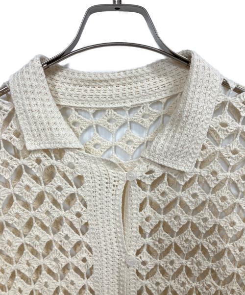 JOURNAL STANDARD relume（ジャーナルスタンダード レリューム）JOURNAL STANDARD relume (ジャーナルスタンダード レリューム) クロシェレースシャツ アイボリー サイズ:FREEの古着・服飾アイテム