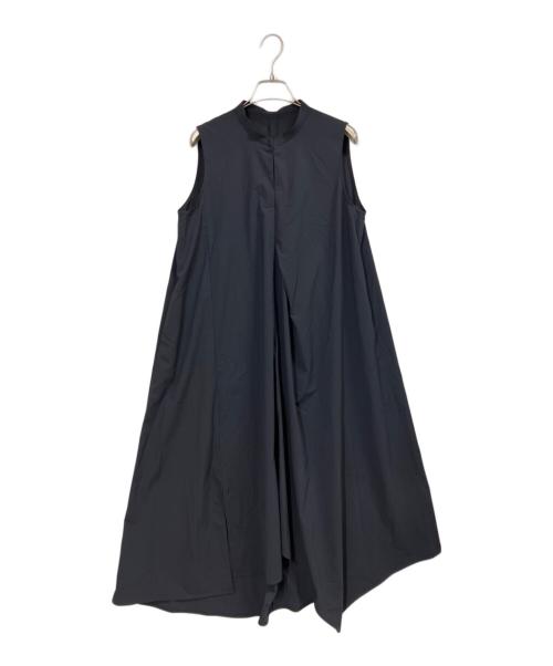 LANVIN en Bleu（ランバンオンブルー）LANVIN en Bleu (ランバンオンブルー) アシンメヘムスキッパーワンピース ネイビー サイズ:36の古着・服飾アイテム