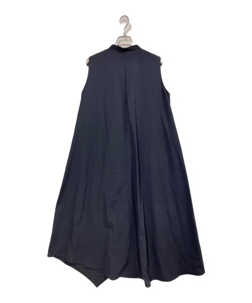 LANVIN en Bleu（ランバンオンブルー）LANVIN en Bleu (ランバンオンブルー) アシンメヘムスキッパーワンピース ネイビー サイズ:36の古着・服飾アイテム