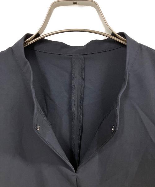LANVIN en Bleu（ランバンオンブルー）LANVIN en Bleu (ランバンオンブルー) アシンメヘムスキッパーワンピース ネイビー サイズ:36の古着・服飾アイテム