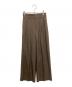CAPRICIEUX LE'MAGE（カプリシューレマージュ）の古着「2タックワイドパンツ」｜ブラウン