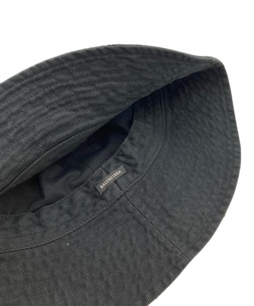 BALENCIAGA（バレンシアガ）BALENCIAGA (バレンシアガ) 22AW Logo Tag Hat Bucket ブラック サイズ:L(62cm)の古着・服飾アイテム