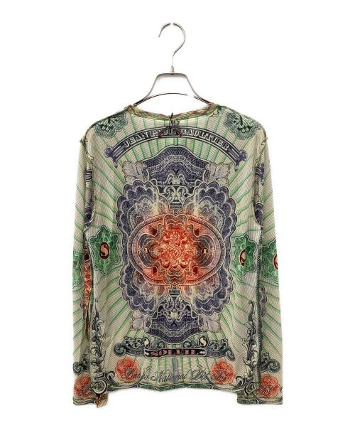 Jean Paul GAULTIER SOLEIL（ジャンポールゴルチェ ソレイユ）Jean Paul GAULTIER SOLEIL (ジャンポールゴルチェ ソレイユ) パワーネットカットソー マルチカラー サイズ:Sの古着・服飾アイテム