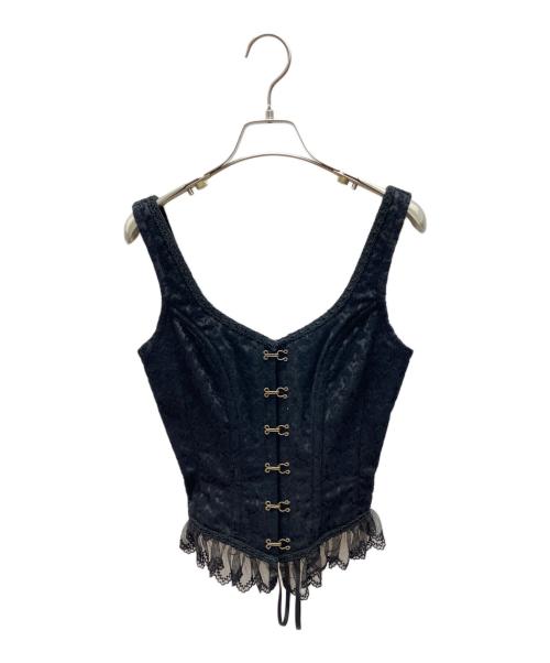EXCENTRIQUE（エクサントリーク）EXCENTRIQUE (エクサントリーク) コルセット ブラック サイズ:S/Mの古着・服飾アイテム