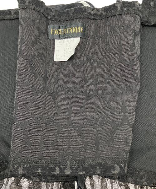 EXCENTRIQUE（エクサントリーク）EXCENTRIQUE (エクサントリーク) コルセット ブラック サイズ:S/Mの古着・服飾アイテム