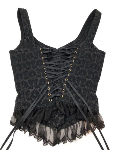 EXCENTRIQUE（エクサントリーク）EXCENTRIQUE (エクサントリーク) コルセット ブラック サイズ:S/Mの古着・服飾アイテム