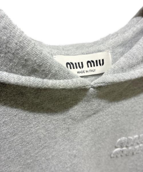 MIU MIU（ミュウミュウ）MIU MIU (ミュウミュウ) ノースリーブスウェット グレー サイズ:Sの古着・服飾アイテム