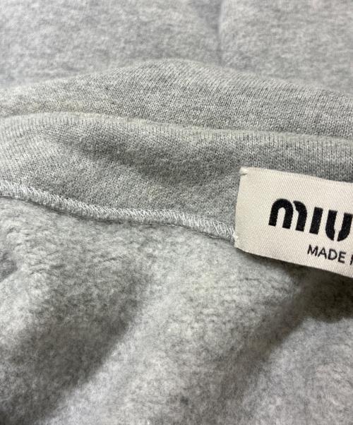 MIU MIU（ミュウミュウ）MIU MIU (ミュウミュウ) ノースリーブスウェット グレー サイズ:Sの古着・服飾アイテム