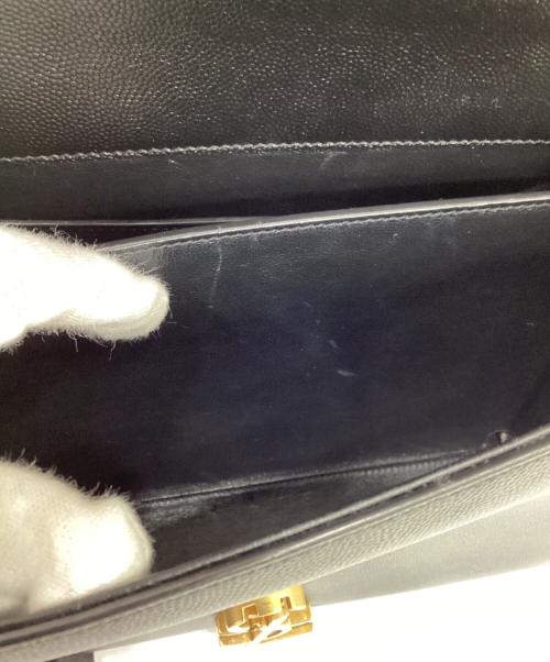 Saint Laurent Paris（サンローランパリ）Saint Laurent Paris (サンローランパリ) カサンドラ 2WAYハンドバッグ ブラックの古着・服飾アイテム