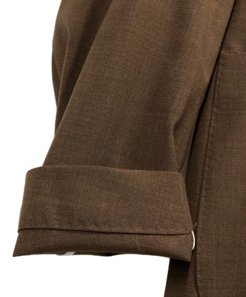 BARBA（バルバ）BARBA (バルバ) 4BUTTON DOUBLE BREAST JACKET ブラウン サイズ:52の古着・服飾アイテム