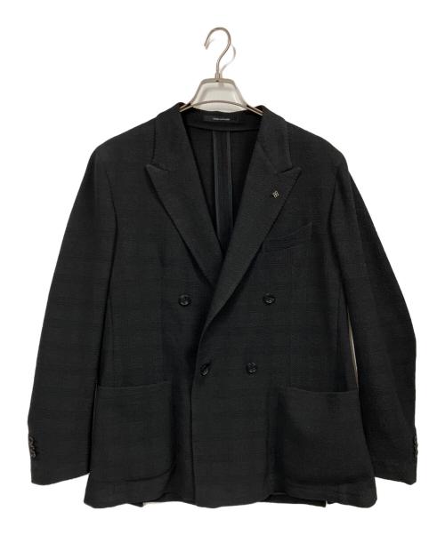 TAGLIATORE（タリアトーレ）TAGLIATORE (タリアトーレ) G-GLEN2DK ダブルブレステッド4Bジャケット ブラック サイズ:52の古着・服飾アイテム