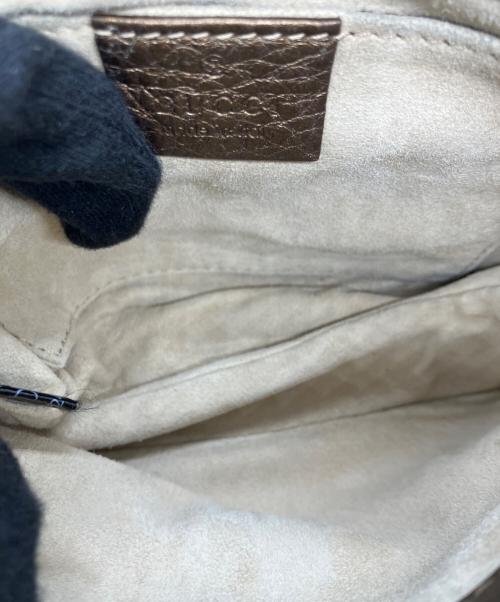GUCCI（グッチ）GUCCI (グッチ) Pebbled Calfskin Small ブロンズの古着・服飾アイテム