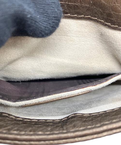 GUCCI（グッチ）GUCCI (グッチ) Pebbled Calfskin Small ブロンズの古着・服飾アイテム