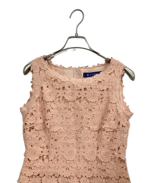 M'S GRACY（エムズグレイシー）M'S GRACY (エムズグレイシー) レース刺繍ワンピース ピンク サイズ:38の古着・服飾アイテム
