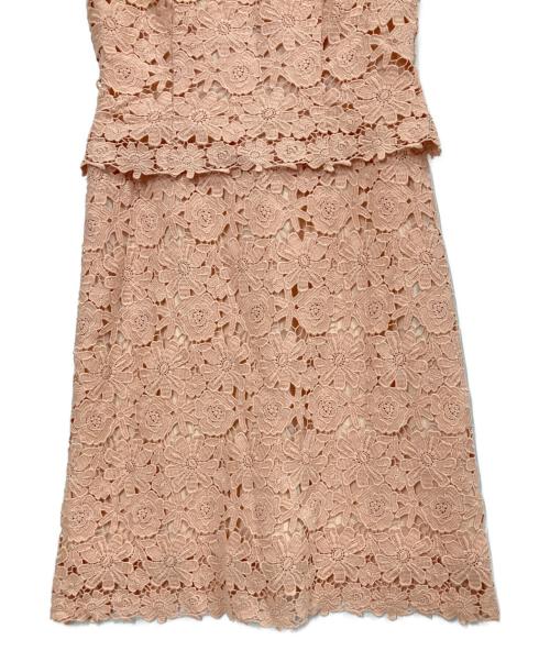 M'S GRACY（エムズグレイシー）M'S GRACY (エムズグレイシー) レース刺繍ワンピース ピンク サイズ:38の古着・服飾アイテム